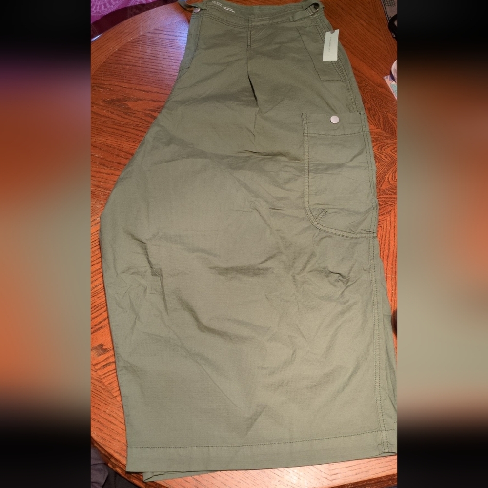 Anthropologie Olive Cropped Pants